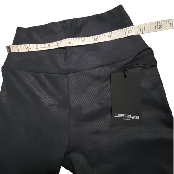 Lanston Sports Women yoga leggings sports fitness pants Black/Gray Camo  XS - Picture 7 of 9
